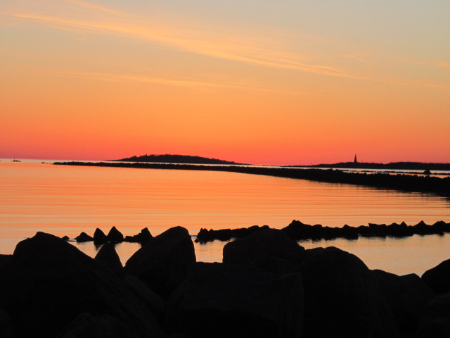 Sunset at Camp Ellis Pier